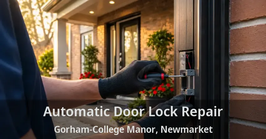 Automatic Door Lock Repair Gorham-College Manor, Newmarket - ON