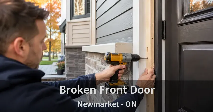 Broken Front Door Newmarket - ON