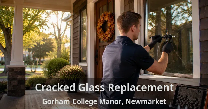Cracked Glass Replacement Gorham-College Manor, Newmarket - ON