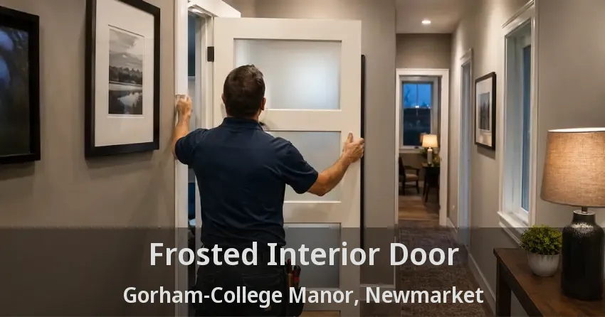 Frosted Interior Door Gorham-College Manor, Newmarket - ON