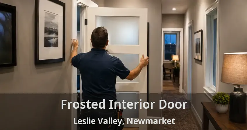 Frosted Interior Door Leslie Valley, Newmarket - ON