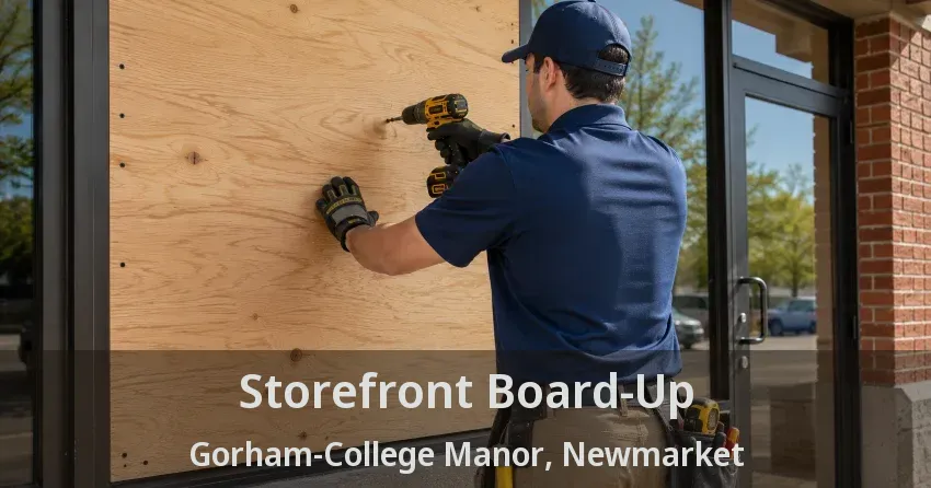 Storefront Board-Up Gorham-College Manor, Newmarket - ON