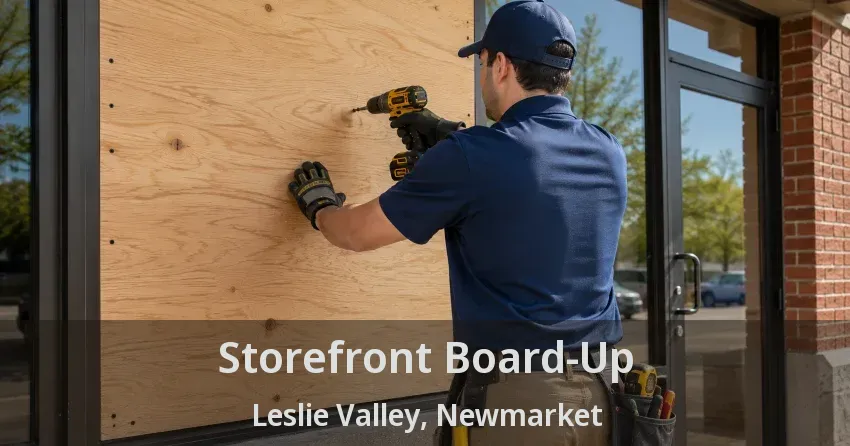 Storefront Board-Up Leslie Valley, Newmarket - ON