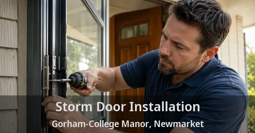 Storm Door Installation Gorham-College Manor, Newmarket - ON