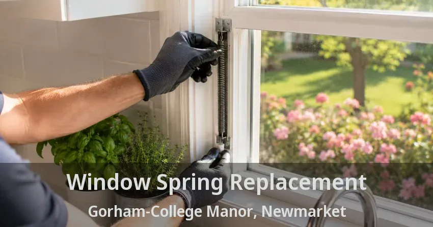 Window Spring Replacement Gorham-College Manor, Newmarket - ON