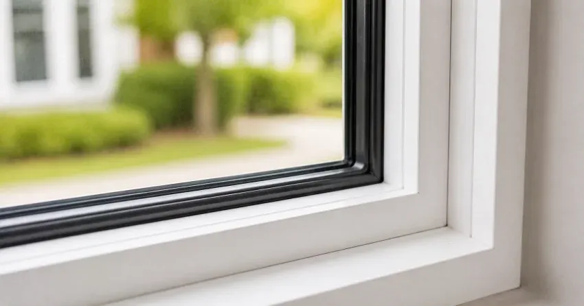 technician repairing window and door hardware in Gorham-College Manor, Newmarket home
