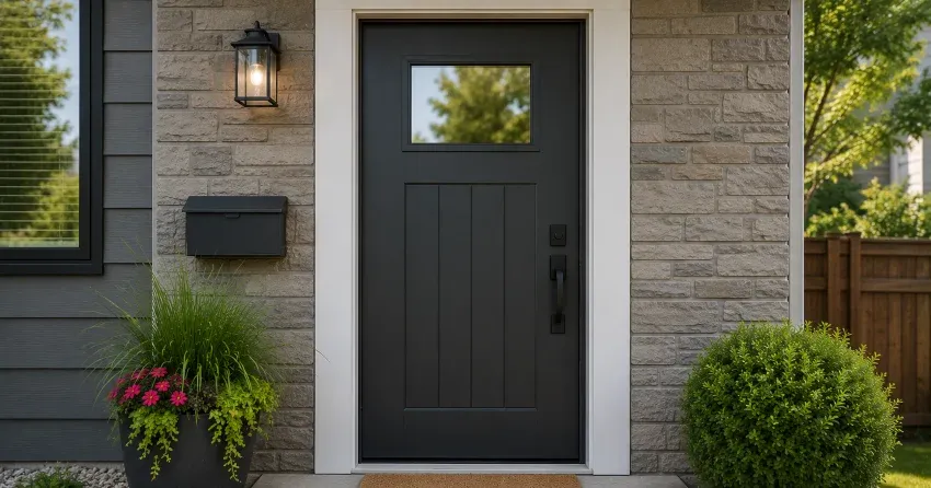 emergency door replacement Central Newmarket, Newmarket installation in progress