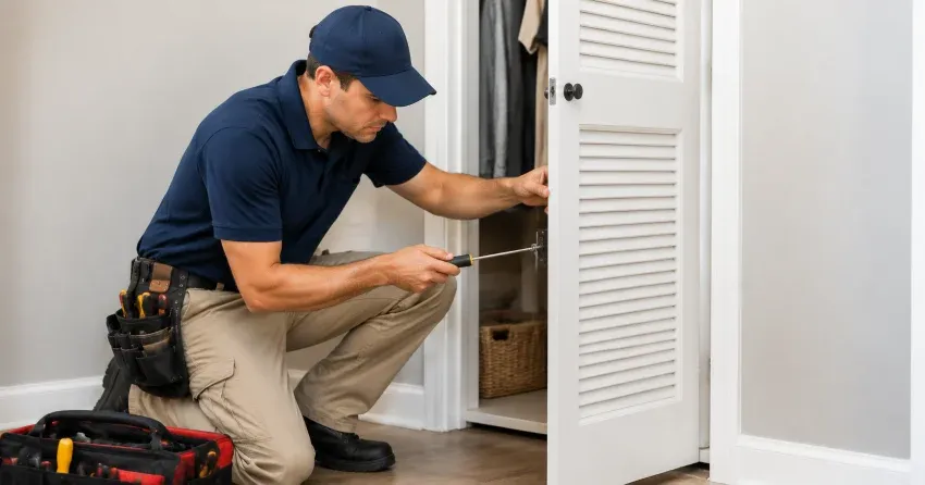 technician repairing doorbell button and wiring in Armitage, Newmarket