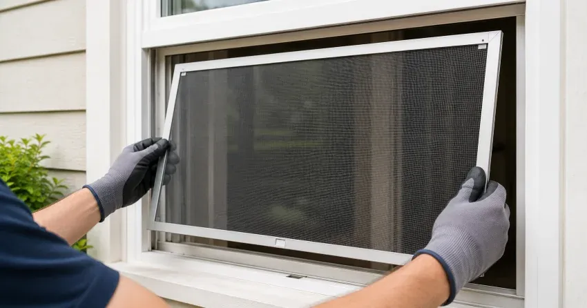 technician repairing a window sash and balance system in Gorham-College Manor, Newmarket